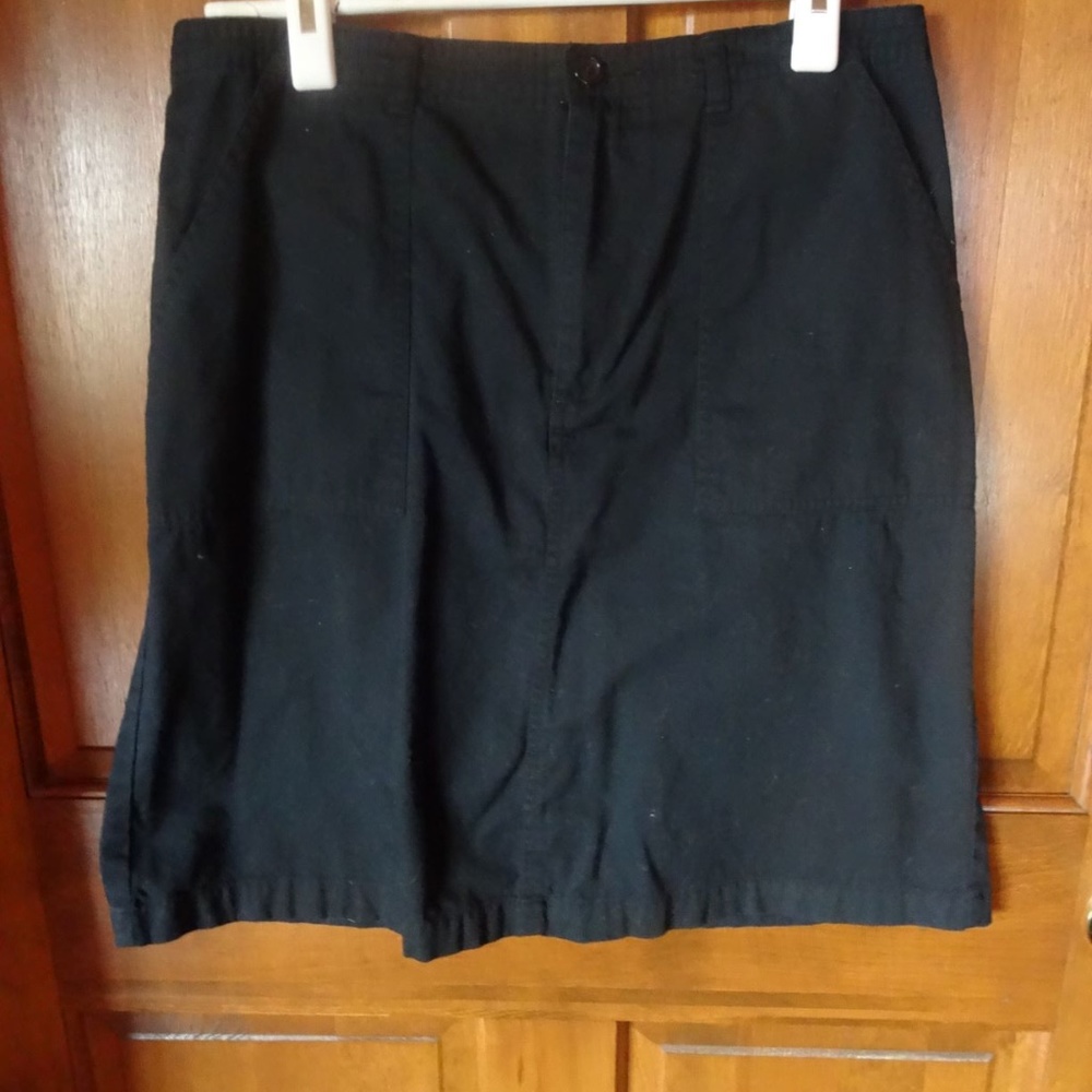 White Stag Black Mini Skirt size 14